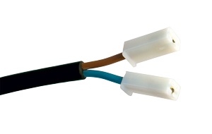 KDCO3 2 pcs 6.3 mm flat connectors with 2 single insulator
