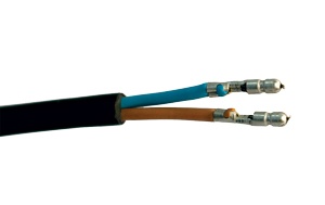 KDCO4 2 pcs, diameter 4 mm circular connectors, uninsulated