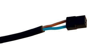 KDCO2 2 pcs, diameter 6,3 mm, flat connectors, with common insulator
